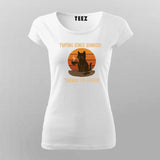 Cat Coffee Sunrise T-shirt for Women