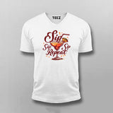 Sip Repeat T-Shirt for Men – Cocktail Lover Tee Online India