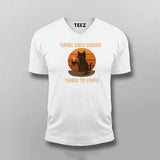 Typing Since Sunrise Cat Coffee T-shirt For Men
