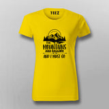 The Mountains Are Calling T-shirt For Women