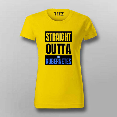 Straight Outta Kubernetes T-Shirt for Women – DevOps Life