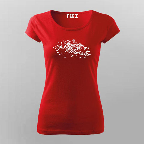 Qr Code T-Shirt For Women