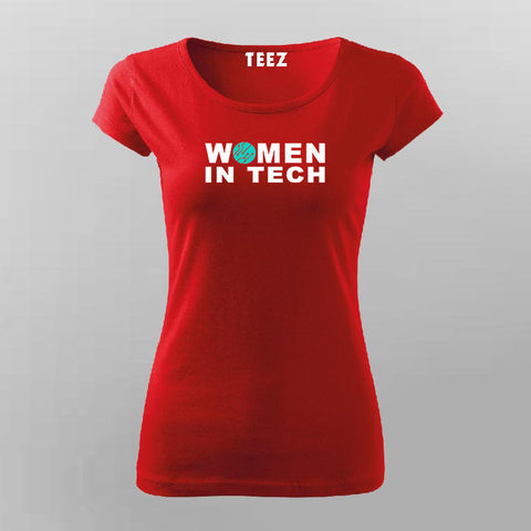 Women In Tech T-shirt For Women India Online Teez