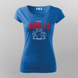 I'D Rather Chillax Funny Round Neck   T-Shirt For Women
