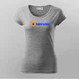 Blender Computer Software T-shirt For Women Online Teez 
