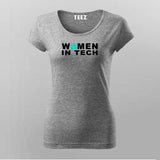 Women In Tech T-shirt For Women India Online Teez
