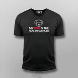 My Dog Is The Real Influencer Funny T-shirt For Men