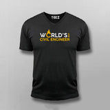 World's Civil Engineer V-Neck T-Shirt For Men Online