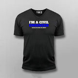 I'm a Civil Engineer, Unless you make me Angry T-shirt for Men