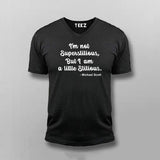 I'm Not A Superstitious But I'm A Little Stitious V Neck T-Shirt For Men