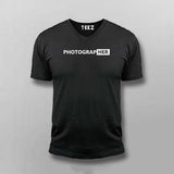 Photographer V Neck  T-Shirt For Men Online India