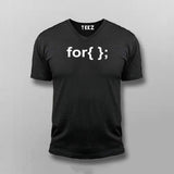 for {} Coder Minimal Design  V-Neck T-Shirt For Men Online