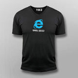 Rip Internet Explorer Programming V Neck T-Shirt For Men