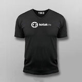 Kotak Mahindra Life Logo V-neck T-Shirt For Men online India