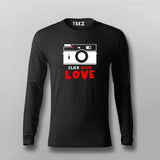 Click With Love Full Sleeve T-Shirt For Men Online India