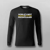  Worlds Best Programmer full sleeve t-shirt for men programming