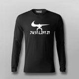 Just Lift It Nike Funny Full Sleeve T-Shirt For Men Online India