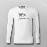 Dark Mode & Coffee Programmer Men's T-Shirt - Code All Night