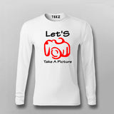 Let's Take A Picture Full Sleeve T-Shirt For Men India