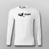 GIMP GNU Image Manipulation Program Logo  Full Sleeve T-shirt For Men India