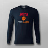 Sweeter than Jalebi Hindi Funny Desi T-shirt For Men.