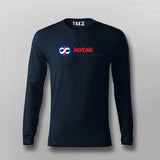 Kotak Mahindra Bank Logo  Full Sleeve T-Shirt For Men India