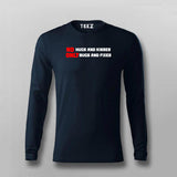 No Hugs and Kisses, Only Bugs and Fixes Funny Programmer T- Shirt For Men India
