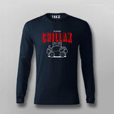I'D Rather Chillax Funny Full Sleeve T- Shirt For Men