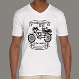 Rx 100 Legendary Indian Motorcycle - Men's  v neck T-shirt online india