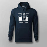 Freezing Time Super Power – Men's Photography Hoodie