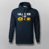 Will Code For Donut & Coffee Men's Hoodie