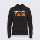 Powered By Yoga Funny Yoga Hoodies  For Women Online 