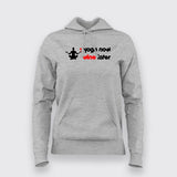 Yoga Now Wine Later Funny Hoodies For Women Online India