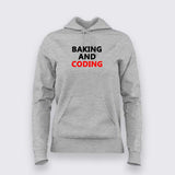 Baking and coding hoodie For Women