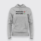Pyar Karo Gym Karo Hoodies For Women Online India