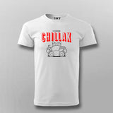 I'D Rather Chillax Funny T- Shirt For Men