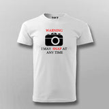 Warning I May Snap  At Any Time  T-Shirt For Men Online