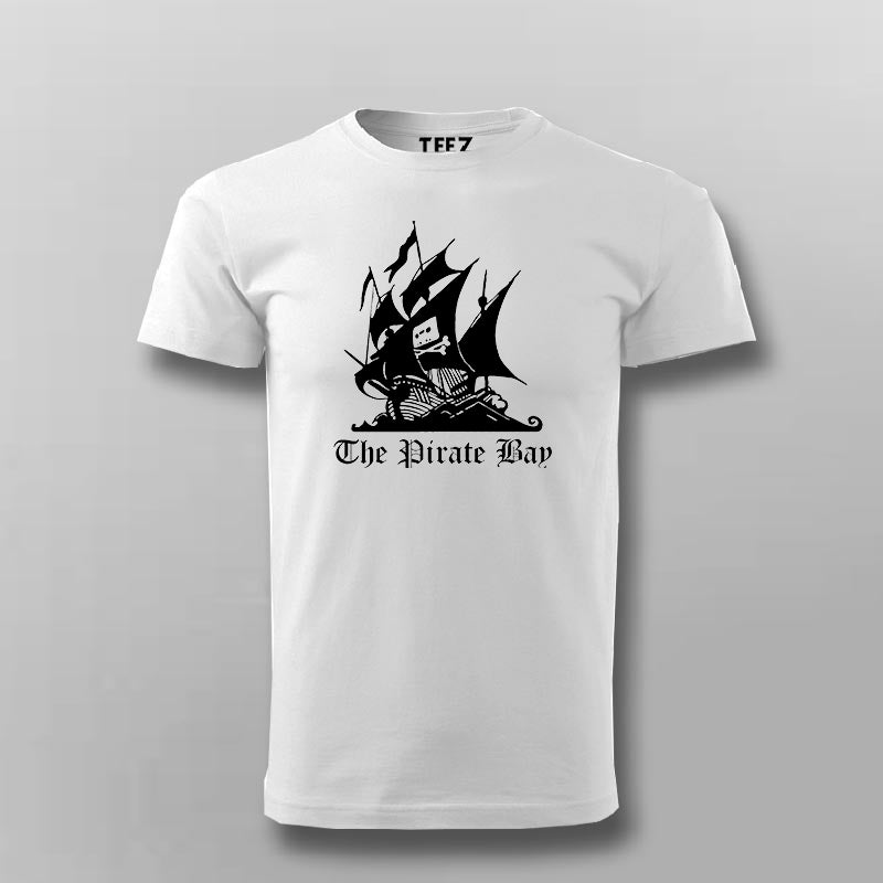 The Pirate Bay logo T-shirt For Men â TEEZ.in