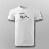 Programmer - Code Dark Mode- Coffee T-Shirt For Men India