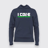 I Code To Burn Off The Crazy Hoodie For Women Online India