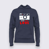 Click With Love: Women's Photographer Hoodie