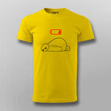 Low Battery Funny T- Shirt For Men