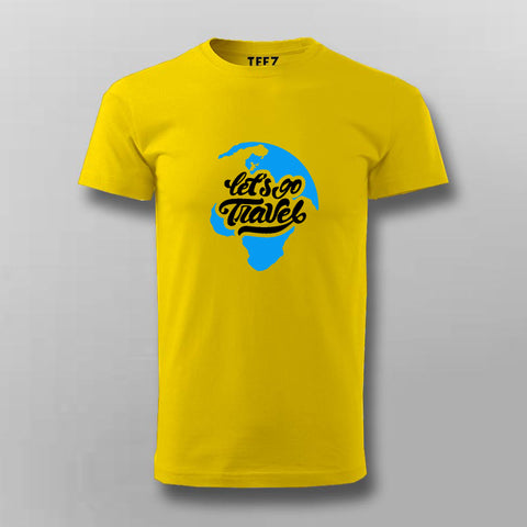 Lets Go Travel The World T-shirt For Men Online