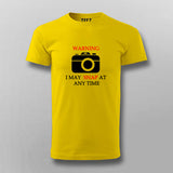 Warning I May Snap  At Any Time  T-Shirt For Men India