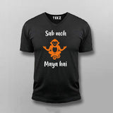 Sab Moh Maya Hai Hindi Meditation Slogan Men’s T-shirt