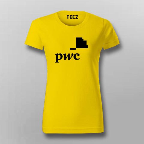 PWC  Price Waterhouse Coopers Logo T-shirt For Women Online