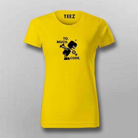 Funny Robot Puking Programmer Engineer women t-shirt robotics