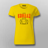 I'D Rather Chillax Funny  T-Shirt For Women