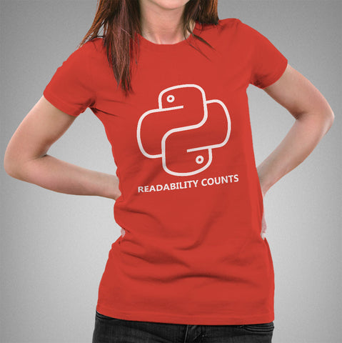 Python - Readability Counts Women's Programming T-shirt