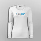 Frontend Testing Women’s Profession Full Sleeve T-Shirt India